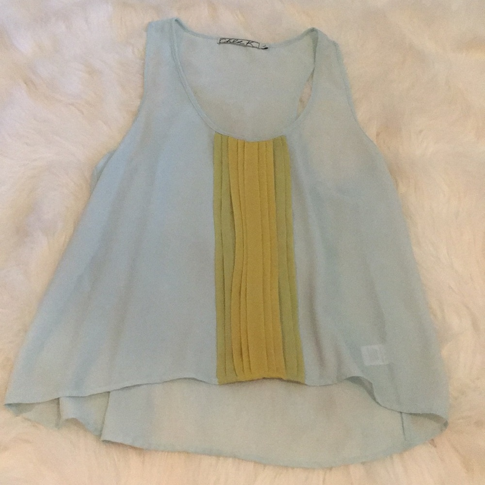 Mint green tank